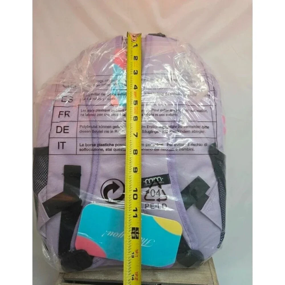New Purpke Rainbow Unicorn Backpack Kawaii School Travel Bag